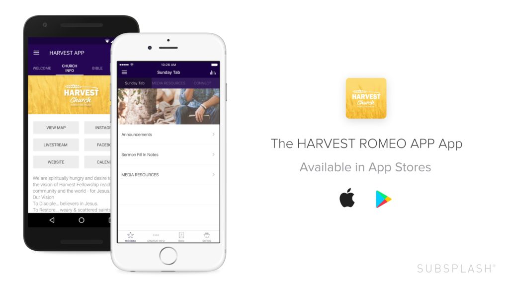 harvest app for food for android